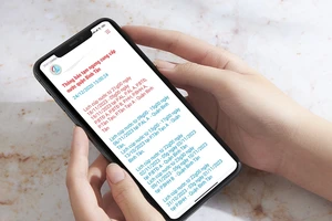 tra cứu lịch cúp nước bằng Zalo