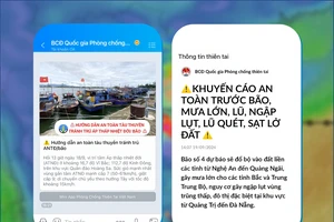 Cứu trợ khẩn cấp trong bão số 4 bằng công nghệ số