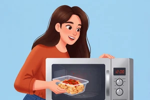 Sự thật đằng sau thói quen bỏ hộp nhựa vào lò vi sóng