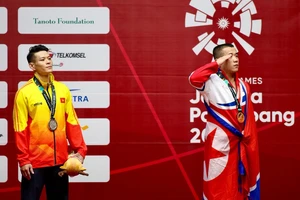 Kém Om Yun Chol 7 kg, Thạch Kim Tuấn đoạt HCB Asiad 18