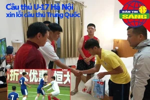 Cầu thủ U-17 Hà Nội hối hận vì đánh đối thủ rách mí mắt