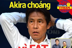 Akira Nishino choáng vì thông tin dẫn dắt 'Voi chiến'