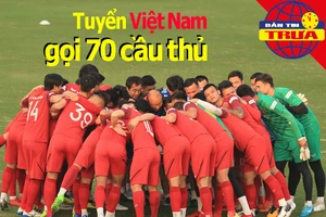 Tuyển Việt Nam triệu tập 70 cầu thủ, Man 'đỏ' treo thưởng lớn