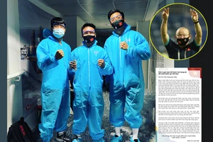 Từ khu cách ly, thầy Park xúc động gửi thư cảm ơn các học trò