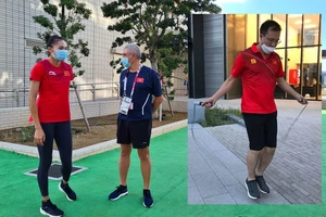 Clip VĐV Việt Nam 'bít bùng' tập luyện cho Olympic Tokyo