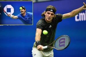 Clip sức trẻ Tsitsipas thắng chật vật lão tướng Murray