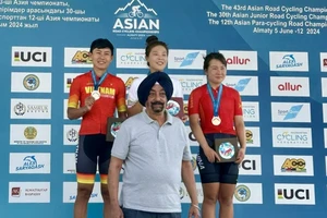Tay đua Nguyễn Thị Thật đoạt HCB châu Á
