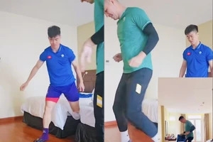 Ngộ nghĩnh clip Duy Mạnh bày Filip Nguyễn đốt vía giải đen