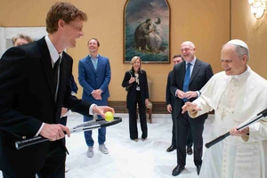 Tay vợt số 1 thế giới diện kiến Đức Giáo hoàng Leo XIV