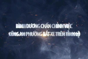 Video Bình Dương chấn chỉnh việc công an phường bắt xe trên tỉnh lộ 