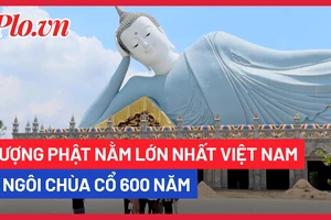 Video: Tượng Phật nằm lớn nhất Việt Nam ở ngôi chùa cổ 600 năm