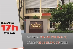 Nguyên chánh Tòa Dân sự Cà Mau bị 24 tháng tù treo