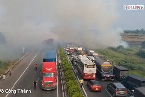 Vụ tai nạn trên cao tốc Long Thành quay bằng Flycam