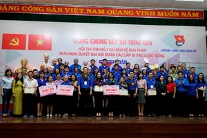 Đoàn Sở Tư pháp TP đoạt giải 3 hội thi Đoàn trong trái tim tôi