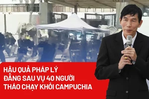 Hậu quả pháp lý đằng sau vụ 40 người tháo chạy khỏi Campuchia 