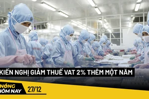 Nóng hôm nay: Nhiều hiệp hội kiến nghị giảm thuế VAT 2% thêm một năm