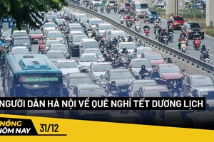 Nóng hôm nay: Người dân thành phố bắt đầu về quê nghỉ Tết Dương lịch