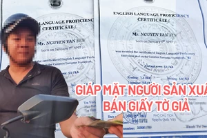 Video điều tra: Giáp mặt người sản xuất, bán giấy tờ giả