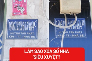 Làm sao xóa mê trận số nhà 'siêu xuyệt' ở TP.HCM?