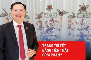 Dùng tiền thật trang trí Tết có vi phạm pháp luật?