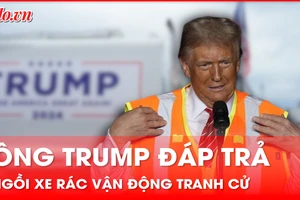 Bầu cử Tổng thống Mỹ 2024: Bất ngờ với việc ông Trump ngồi xe rác đi vận động