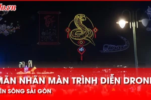 Video: Chiêm ngưỡng màn trình diễn drone ấn tượng mừng Xuân - mừng Đảng 2025