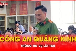 Công an Quảng Ninh thông tin vụ đắm tàu ở Vịnh Hạ Long