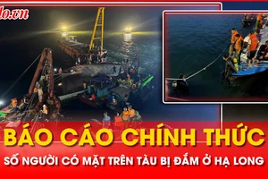 Báo cáo về vụ tàu đắm ở Vịnh Hạ Long: 49 người gặp nạn