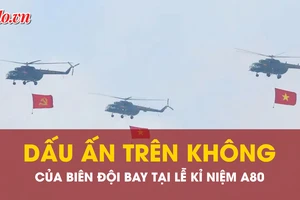 Dấu ấn rực rỡ trên không của biên đội bay tại Lễ kỷ niệm A80