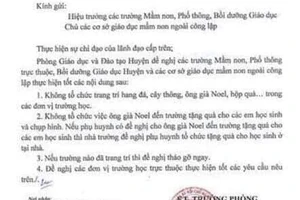 Sở GD&ĐT nói về công văn cấm ông già Noel vào trường học 