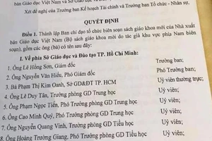 NXB Giáo dục Việt Nam nói gì về vụ chi tiền làm SGK ở TP.HCM?