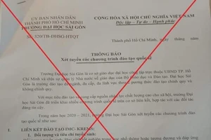 Giả mạo văn bản tuyển sinh lừa SV, phụ huynh hàng trăm triệu