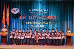 Sinh viên Trường ĐH Tôn Đức Thắng trong đợt tốt nghiệp năm 2019.Ảnh: NT