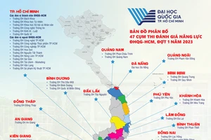 ĐHQG TP.HCM công bố chi tiết 47 cụm thi đánh giá năng lực đợt 1