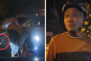 Công an làm việc với thanh niên chạy xe máy vào làn ô tô đường Phạm Văn Đồng, đe dọa tài xế