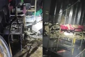 Cảnh sát cứu 4 người trong vụ cháy khách sạn ở TP.HCM