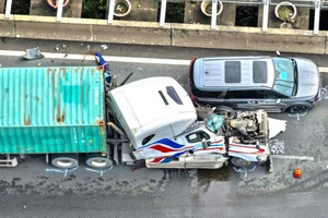 Tai nạn liên hoàn trên cao tốc TP.HCM - Long Thành - Dầu Giây, kẹt xe kéo dài nhiều giờ