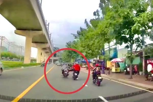 Công an làm việc với thanh niên đạp ngã xe người đi đường ở TP Thủ Đức