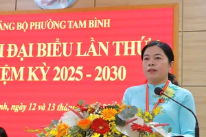 Bà Nguyễn Trần Phượng Trân giữ chức Bí thư phường Tam Bình, TP.HCM