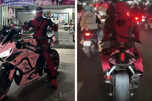 Xử phạt người hóa trang 'siêu anh hùng Marvel' chạy xe phân khối lớn vi phạm giao thông
