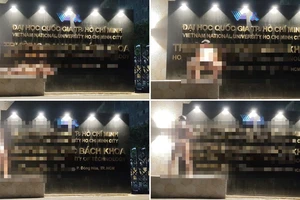 Xác minh nam thanh niên có hành vi phản cảm trước cổng trường đại học