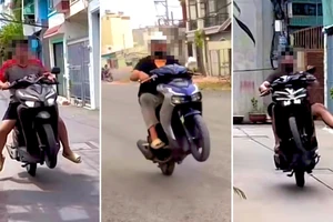 Xác minh clip nam thanh niên bốc đầu, nẹt ga quảng bá tiệm sửa xe ở TP.HCM