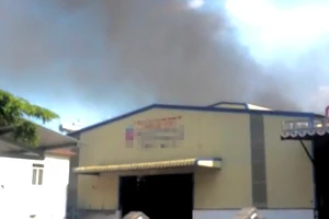 Cháy xưởng mùn cưa ở TP.HCM, 3 người bị thương