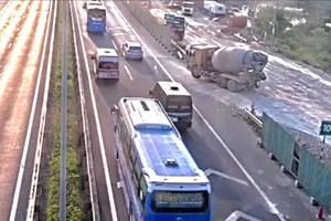 Không điều tiết giao thông, đơn vị thi công trên cao tốc bị phạt 14 triệu đồng