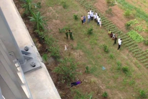 Tài xế taxi tử vong dưới chân cầu Nhật Tân