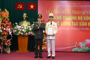 Giám đốc Công an Nghệ An giữ chức vụ Cục trưởng Cục An ninh chính trị nội bộ