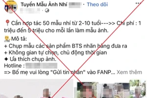 Đăng ký cho con làm người mẫu nhí qua mạng xã hội, 1 phụ nữ mất 300 triệu đồng