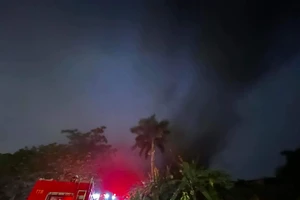 Hà Nội: Cháy lớn kho phụ kiện đồ gỗ nội thất 