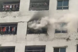 Cháy căn hộ ở tầng 14 chung cư Linh Đàm, cư dân hoảng loạn 