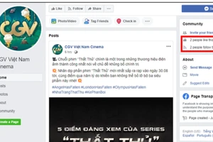 CGV lên tiếng về những website, fanpage giả
